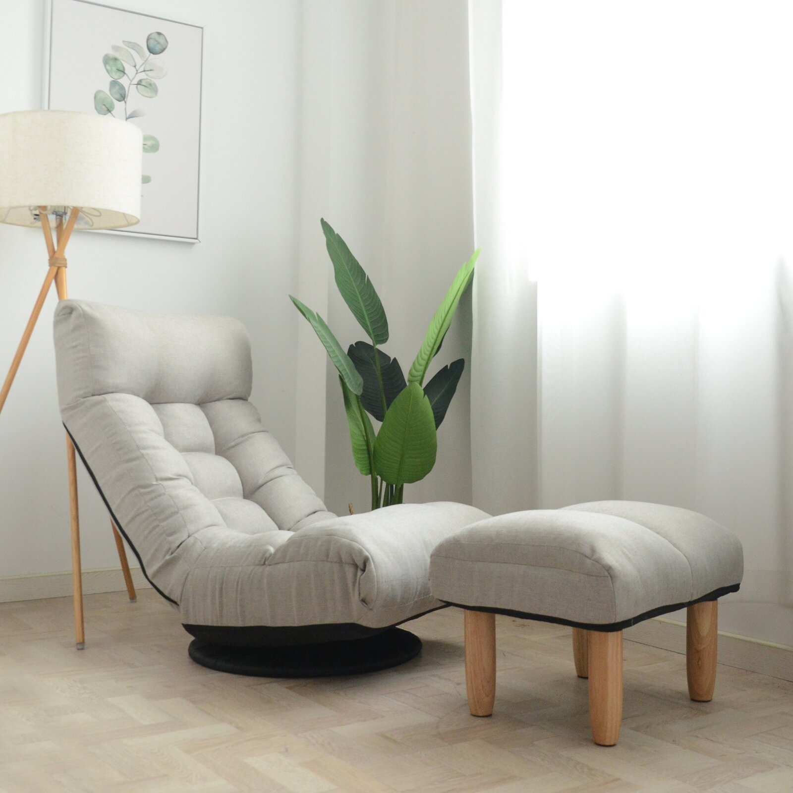 【Furniture】Adjustable Lounge Recliner Floor Game Chair
