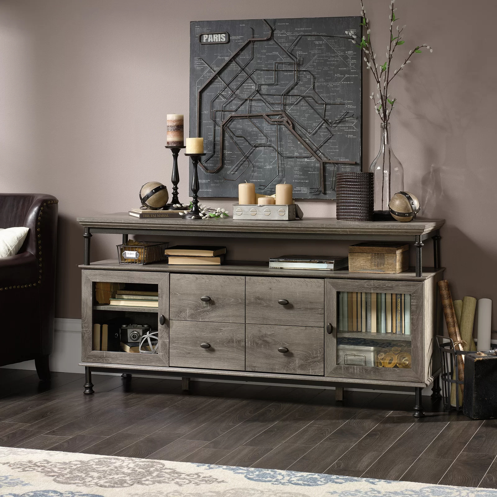 【Furniture】Mancos TV Stand for TVs up to 60