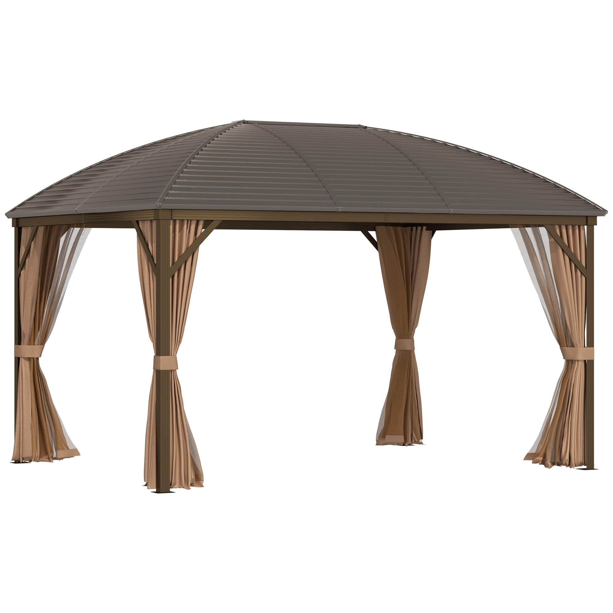 【Gazebo】【BS】3x4meter Aluminum frame Roof Gazebo Solid Roof Party Galvanized